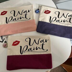 Brand New Zippered Makeup Bag-- Your Choice of Color